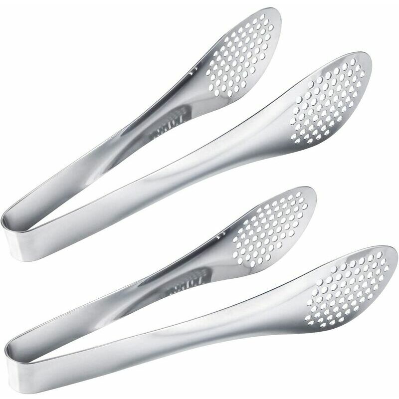 Set di 2 pinze per alimenti in acciaio