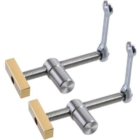 Lot de 2 pinces serrage à fixation rapide pour établi table de 20 mm, clips réglables pour le positionnement du bois, étau de fixation, outil menuiserie pour établis menuiserie