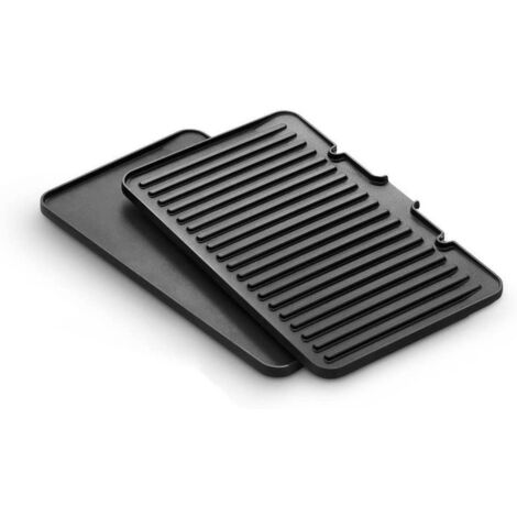 Lot de 2 plaques (370 x 230 x 50 mm) pour Grill DELONGHI 5517910001