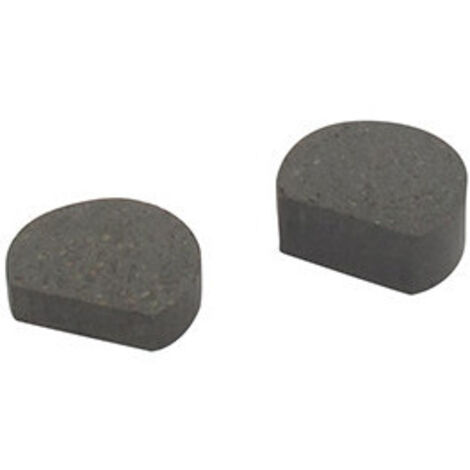 Lot de 2 plaquettes de frein avec méplat . Ø: 28mm Ep: 7 & 14mm. Remplace origine MURRAY: 776938