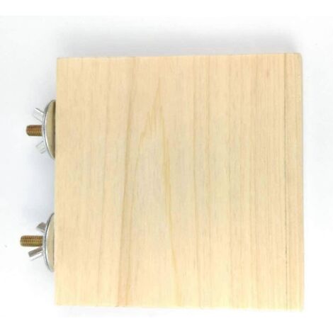 Lot de 2 plateformes en bois pour cage à hamster, plateforme en bois pour chinchilla, gerbille, rat