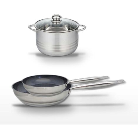 Lot de 2 Poêles 24/28 cm Elo Profi Therm Platinum et Faitout 24 cm