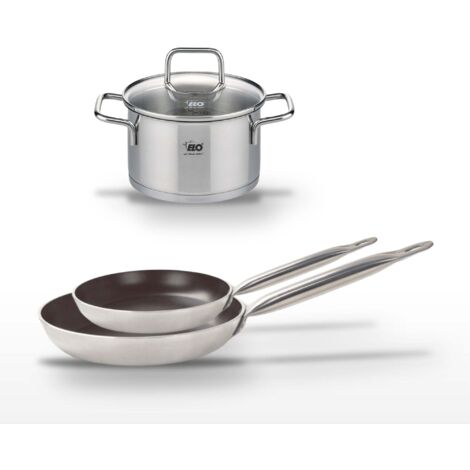 Lot de 2 Poêles 24/28cm Elo Bistro Line et Faitout 20cm