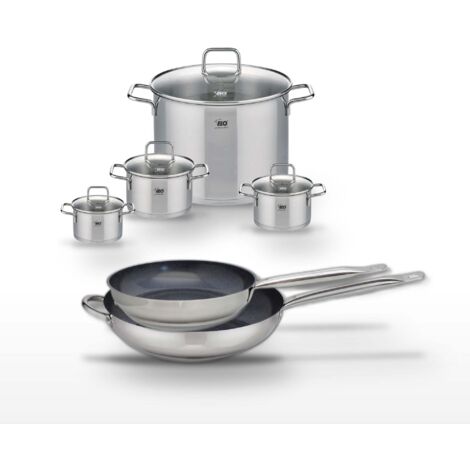 Lot de 2 Poêles 28/32 cm et 4 Faitouts Elo Profi Therm Platinum