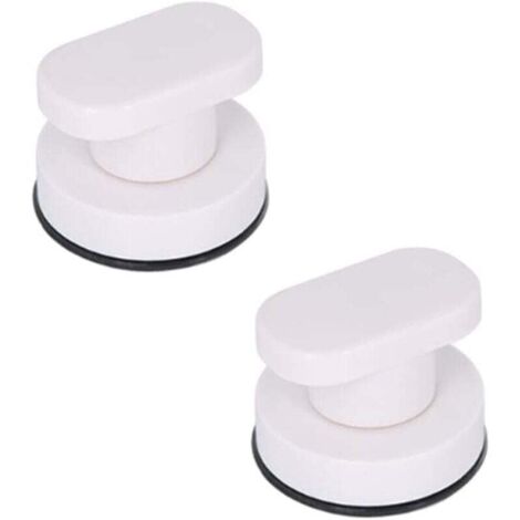 Lot de 2 poignées à ventouse, poignée de porte sans perçage, ventouse puissante, bouton de traction amovible pour salle de bain, miroir de porte en verre, carrelage mural en plein air