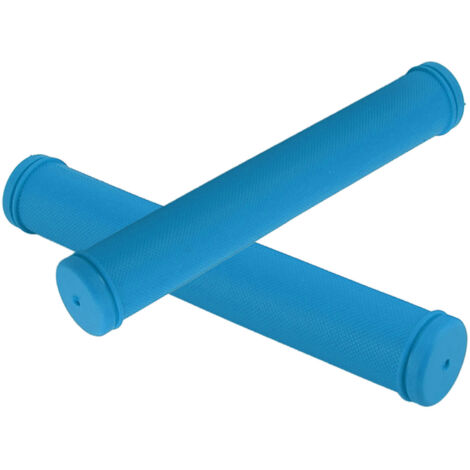Lot de 2 poignées de guidon papillon pour vélo, absorbant les chocs, flexibles et confortables, universelles pour vélos, bleues
