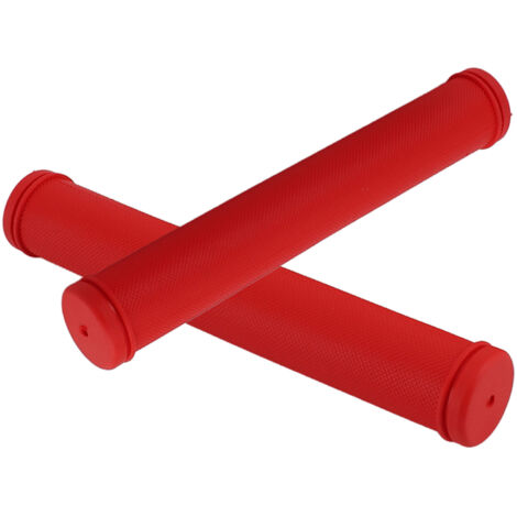 Lot de 2 poignées de guidon papillon pour vélo, absorbant les chocs, flexibles et confortables, universelles pour vélos, rouges
