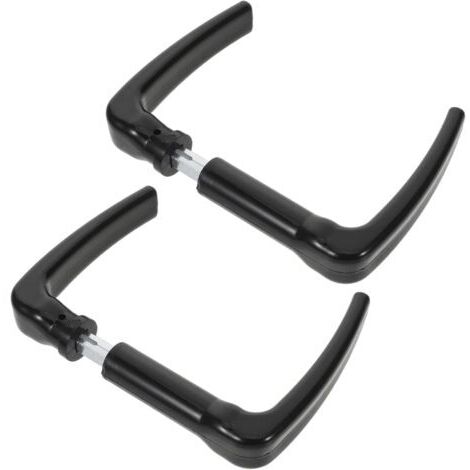 Lot de 2 poignées de portail de style européen avec goupilles de fixation vintage pour clôtures, abris de jardin, terrasses, portes de garage, matériel d'installation facile à monter soi-même