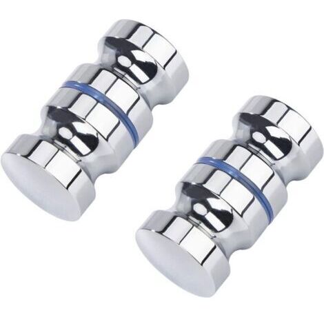 Lot de 2 poignées de porte de douche - 30 mm Convient pour salle de bain, cuisine et bureau