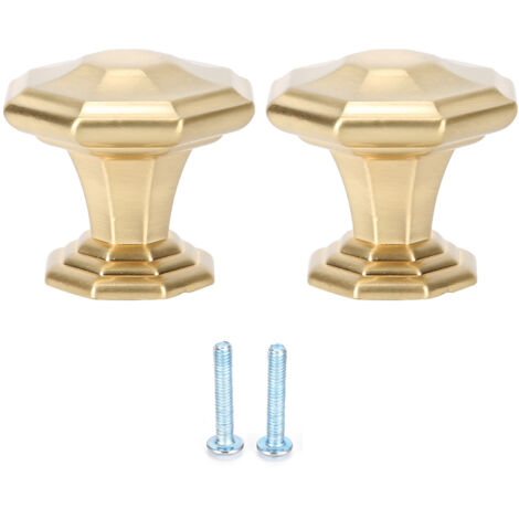Lot de 2 poignées de porte de tiroir, d'armoire ou de placard en alliage d'aluminium pour usage domestique