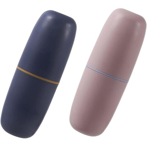 Lot de 2 porte-brosse à dents portable et respirant