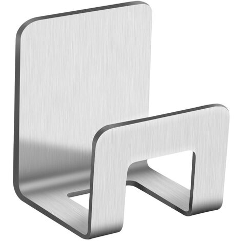Lot de 2 porte-éponges pour évier de cuisine, porte-éponge adhésif solide pour évier de cuisine, antirouille et étanche – Acier inoxydable SUS304