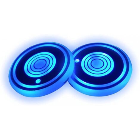 lot De 2 Porte-gobelets Led De Voiture,support De Gobelet Led Pour Voiture,7 Couleurs,chargement Usb,pour Voiture,suv,camping-car,camion