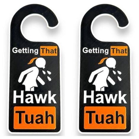 Lot de 2 porte-manteaux de porte Hawk Tuah, accroche-portes amusants.