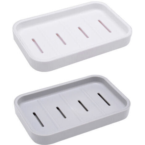 Lot de 2 Porte-Savon Durables, Porte-Savon, Boîte à Savon avec égouttoir Amovible, Porte-Savon de Voyage, Savon Durable Porte-Box, Porte-Savons avec Drain, Porte Savon Cuisine, Soap Box