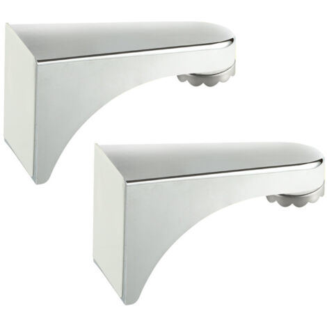 Lot de 2 porte-savons magnétiques sans perçage – Fixation adhésive, aimants puissants, argent