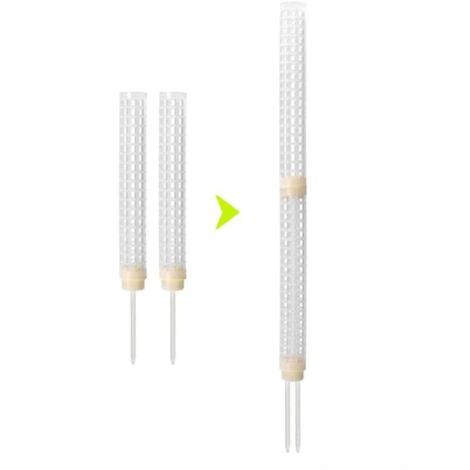 Lot de 2 Poteaux en Mousse, Matériau Plastique Inoffensif, Hauteur de Support pour Plantes 25 Cm