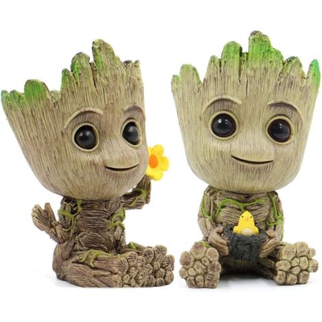 Lot de 2 pots de fleurs Groot – Les Gardiens de la Galaxie – porte-stylo