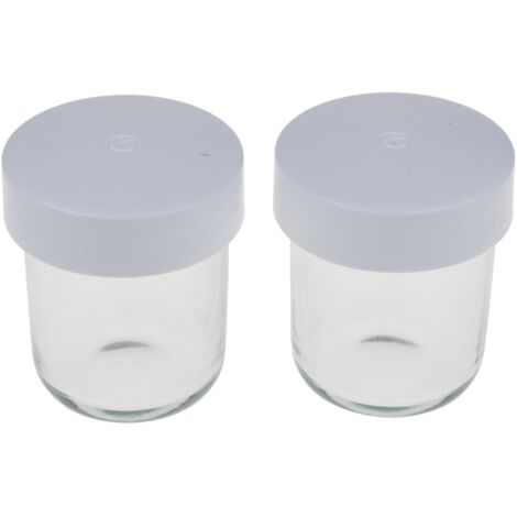 Lot de 2 pots moulin avec couvercle pour Cafetiere KENWOOD KW697736