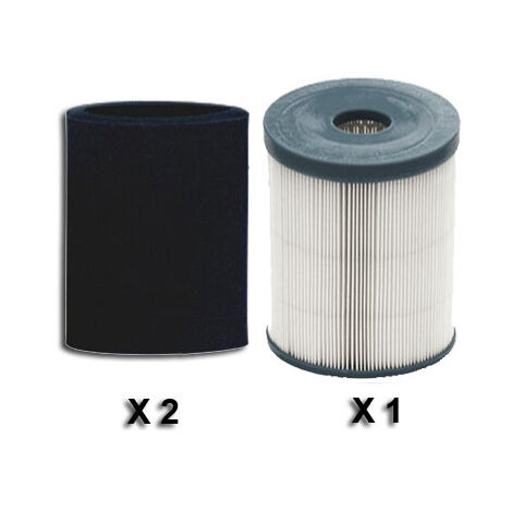 Lot de 2 pré-filtres + 1 Filtre pour centrales AIRFLOW 1600 et AIRFLOW 2100