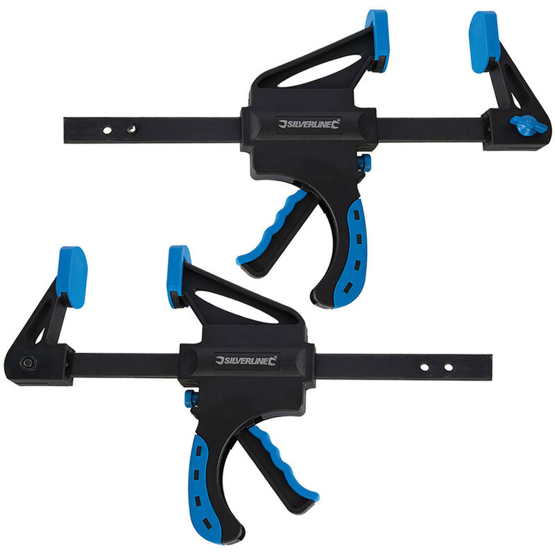 Lot 2 presses rapides 150 mm a usage intensif serre joints ecarteurs