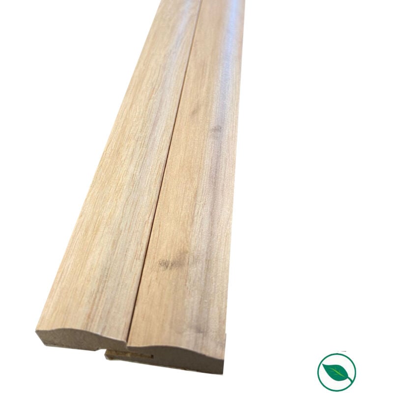 Lot de 2 profils de finition chêne pour panneau Dune 2500 x 25/32x14 mm /pefc 70%