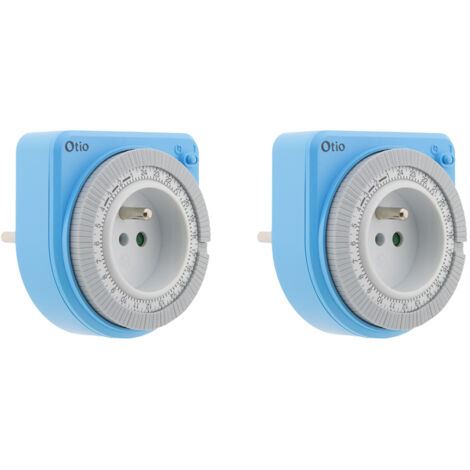Lot de 2 programmateurs mécaniques - bleu - Otio