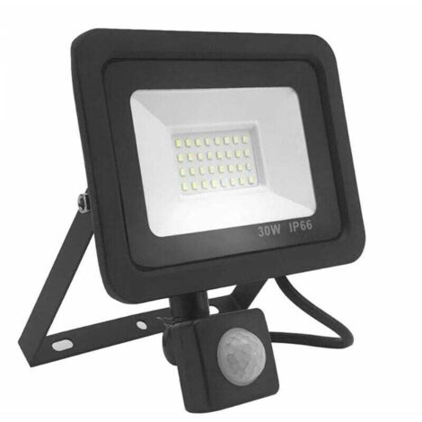 Lot de 2 Projecteur LED 30W avec Détecteur de Mouvement, 2700LM, 6000K, IP66 Etanche, Spot Projecteur Extérieur à LED