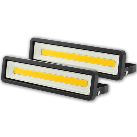 Lot de 2 Projecteur LED Exterieur 50W 4000LM,Projecteur seul,Spot LED Extérieur 220V Puissant IP66 Etanche,Eclairage de Sécurité 3000K Blanc Chaud pour Terrasse, Jardin, Cour, Parc, Garage