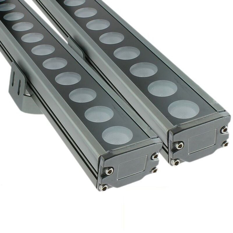 Lot de 2 Projecteurs led 36W Wall Washer 100 cm Température de Couleur: Blanc chaud 2700K