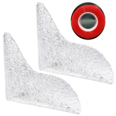 Lot de 2 protections anti-éclaboussures en acrylique durable avec de rechange pour baignoire