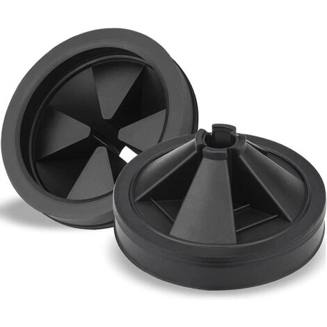 Lot de 2 Protections Anti-Éclaboussures pour Broyeur, Bouchon Évier en Caoutchouc EPDM, 8 cm pour Remplacer le Joint d'Évacuation