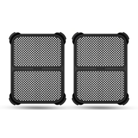 Lot de 2 protections anti-éclaboussures pour friteuse à air chaud Ninja Foodi MAX Dual Zone AF400EU / AF451EU / DZ401, accessoires en silicone, protection anti-éclaboussures réutilisable