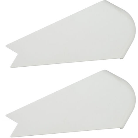 Lot de 2 protections d'angle coulissantes pour camping-cars, résistantes aux chocs et à la décoloration, décoratives, pour caravanes et remorques, blanches.
