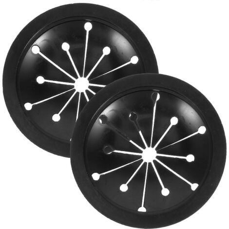 Lot de 2 protections pour broyeur d'évier, déflecteurs de rechange pour broyeur de déchets alimentaires (noir) - 2 pièces - Noir