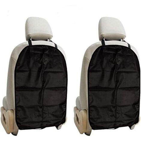 Lot de 2 protège-dossiers de voiture 45×66 cm, tapis anti-coup de pied enfant, imperméables, faciles à nettoyer