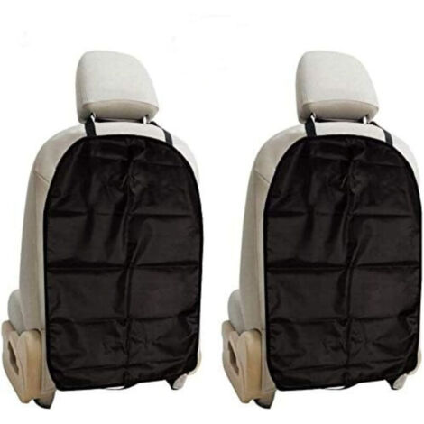 Lot de 2 protège-dossiers de voiture 45×66 cm, tapis anti-coup de pied enfant, imperméables, faciles à nettoyer