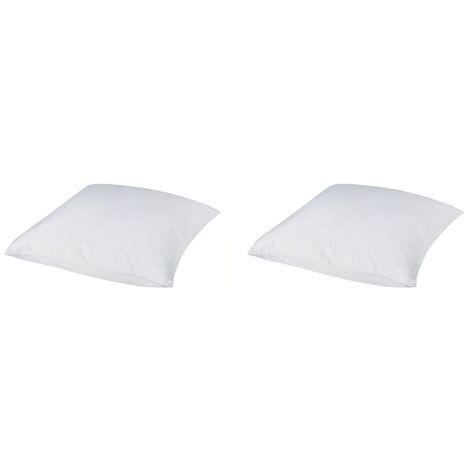 Lot de 2 protèges oreillers anti-acariens Microstop molleton imperméable 40x60