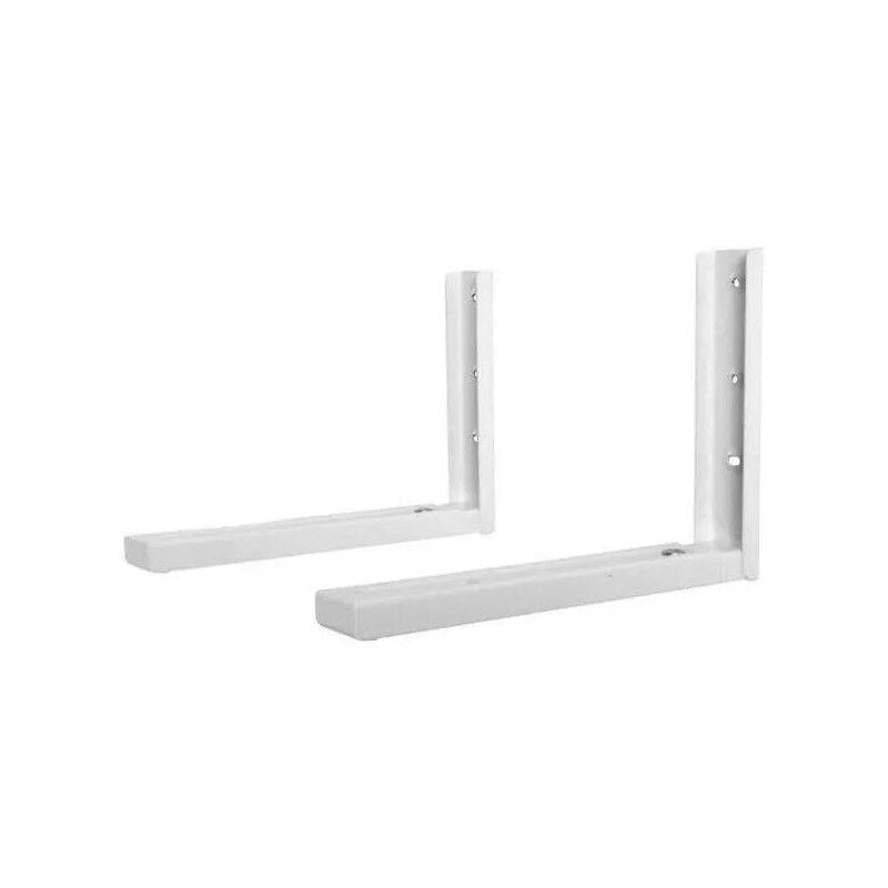 Centrale Brico - Support murale pour four micro-onde, console équerre 220x460 mm, 2 pièces
