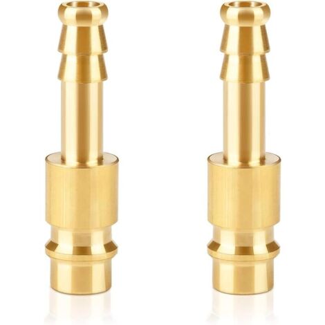 Lot de 2 raccords à air comprimé 8 mm/raccord d'air comprimé 8 mm en laiton DN8 femelle de raccordement femelle de tuyau femelle fileté raccord air comprimé