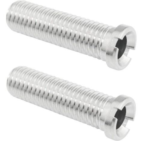 Lot de 2 raccords filetés en acier inoxydable 304 pour bonde de lavabo, 45 mm
