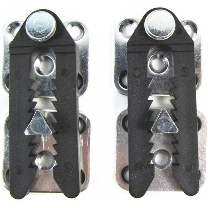 Lot de 2 raccords pour canapé avec Pinces Crocodile. Matériaux : Plastique et Fer. Connecteur de canapé sectionnel pour meubles