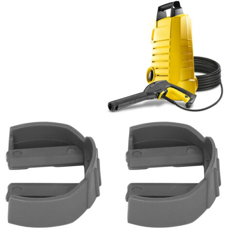 Lot de 2 Raccords Rapides pour Nettoyeur Haute Pression Compatible avec Divers Modèles Gris - KZQ