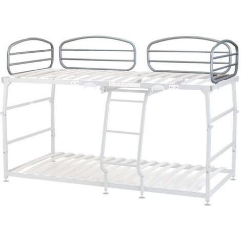 Lot de 2 rails de couchette pliants Vega Blanca