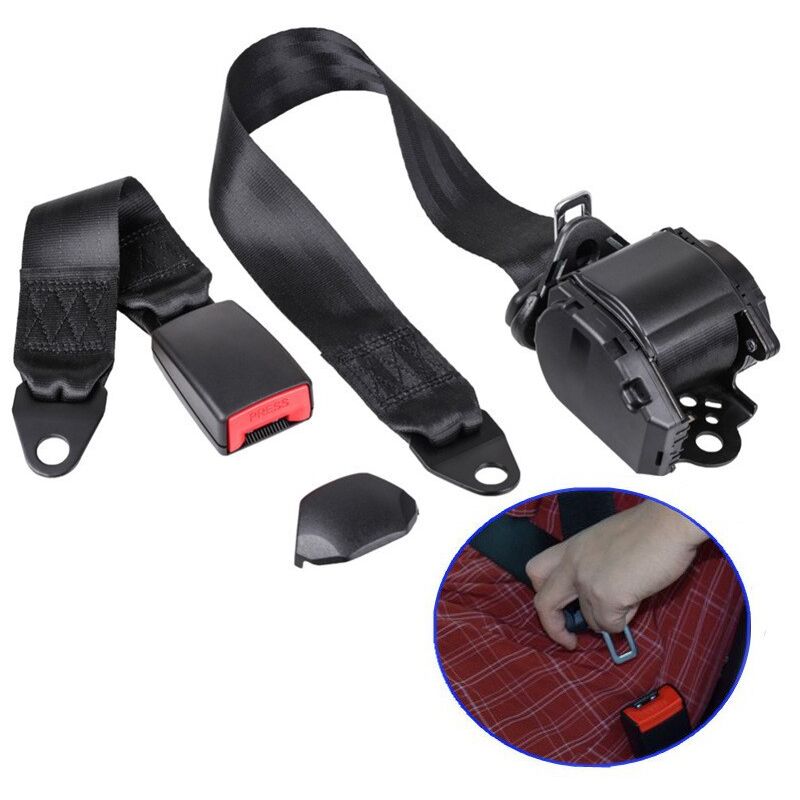 Ineasicer - Lot de 2 rallonges de ceinture de sécurité de 45 cm pour ceinture de sécurité de 20 à 21 mm de large, accessoires universels pour