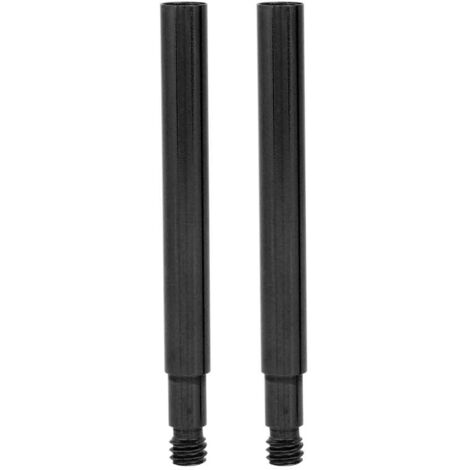 Lot de 2 rallonges de valve de vélo Presta de 60 mm (noir)