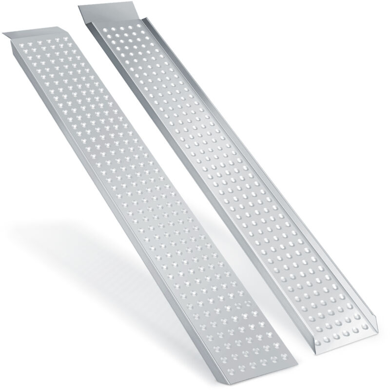 Lot de 2 rampes de chargement, antidérapantes, pour remorque, moto, ATV et Quad, jusqu’à 400 kg