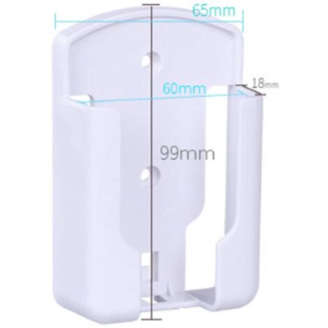 Lot de 2 Range Telecommande, Porte Telecommande TV, Support Telecommande Mural pour Climatiseur Universelle Boîtier de Rangement, Matériau Durable Blanc, Pâte Double Face Forte