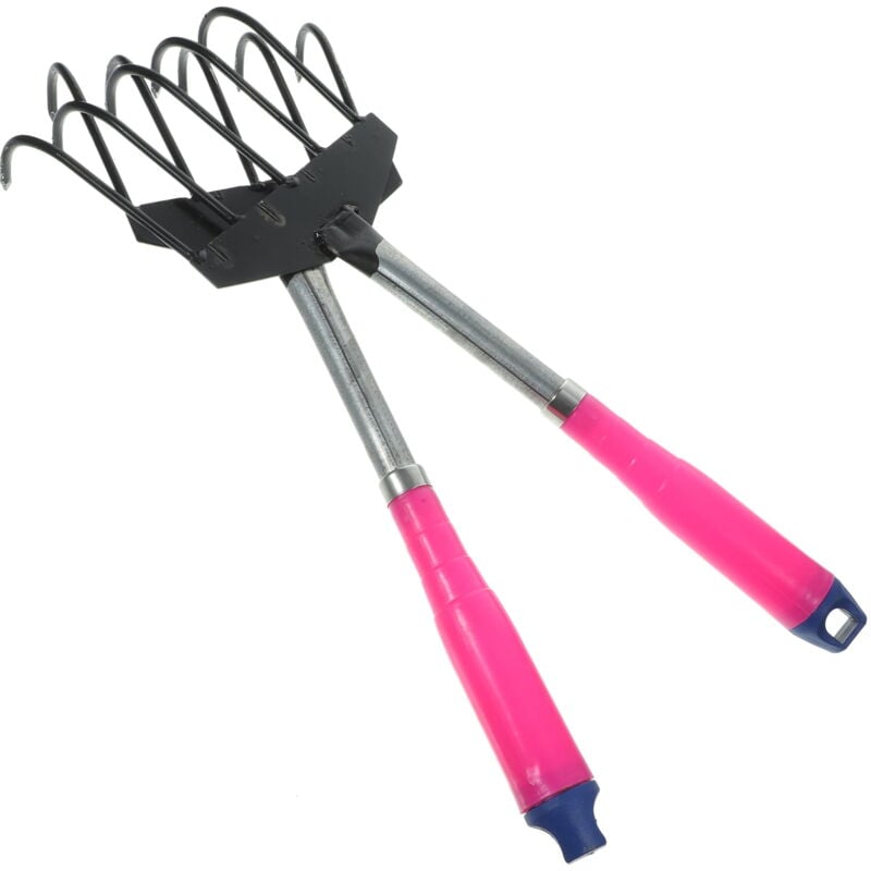 Feiyue - Lot de 2 râteaux à fruits de mer japonais à cinq dents en plastique