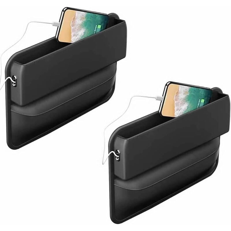 Lot de 2 remplisseurs d'espace pour siège de voiture, organisateur et rangement multifonctionnels pour siège de voiture, accessoires automobiles,